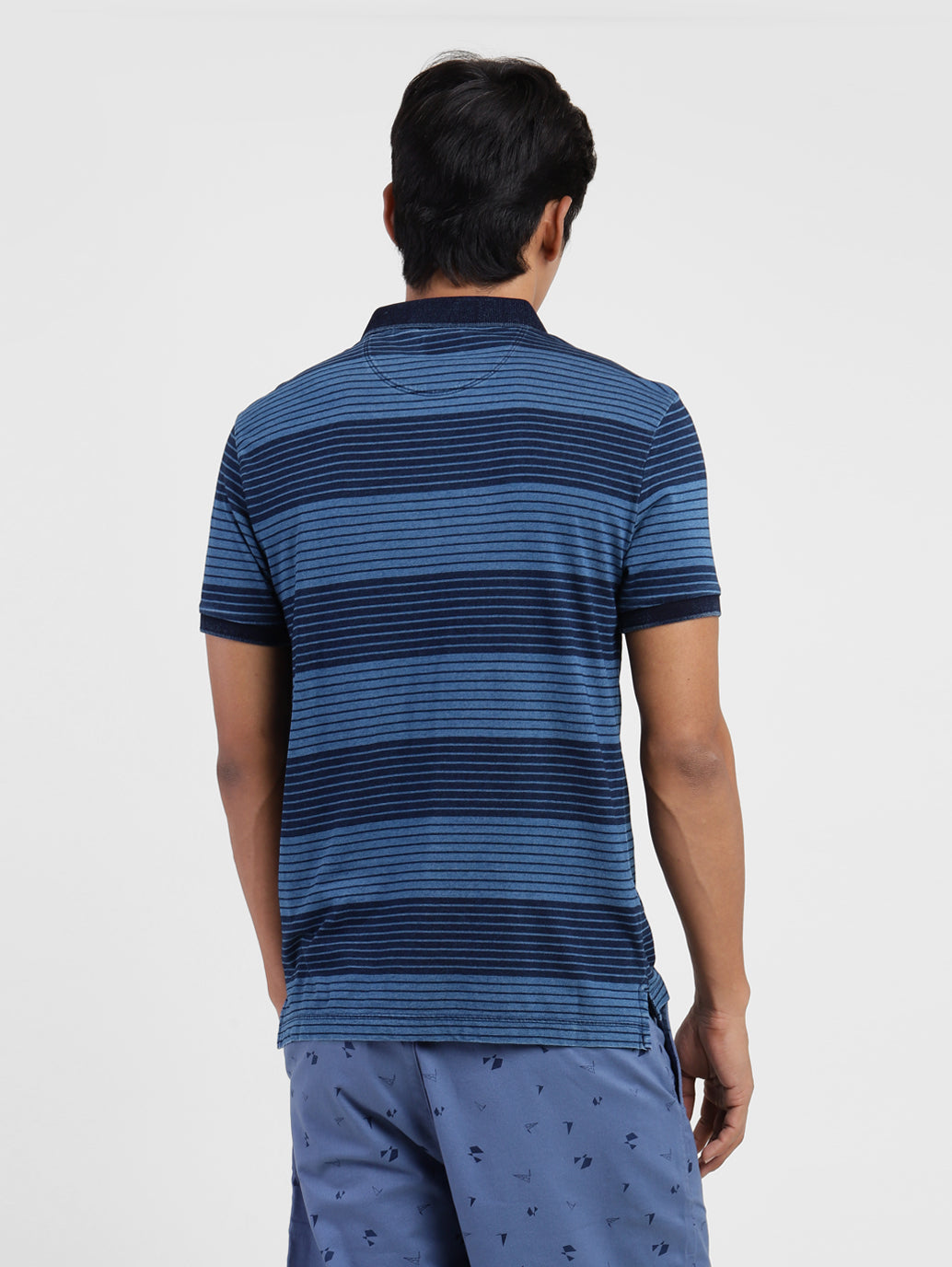 Men's Striped Polo T-shirt