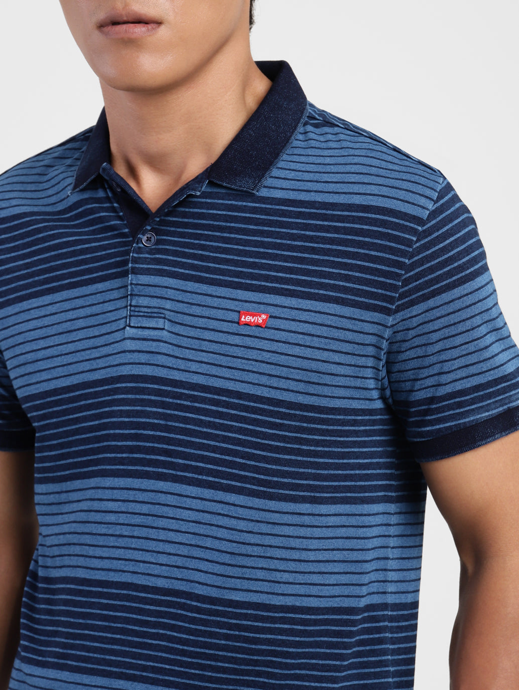 Men's Striped Polo T-shirt