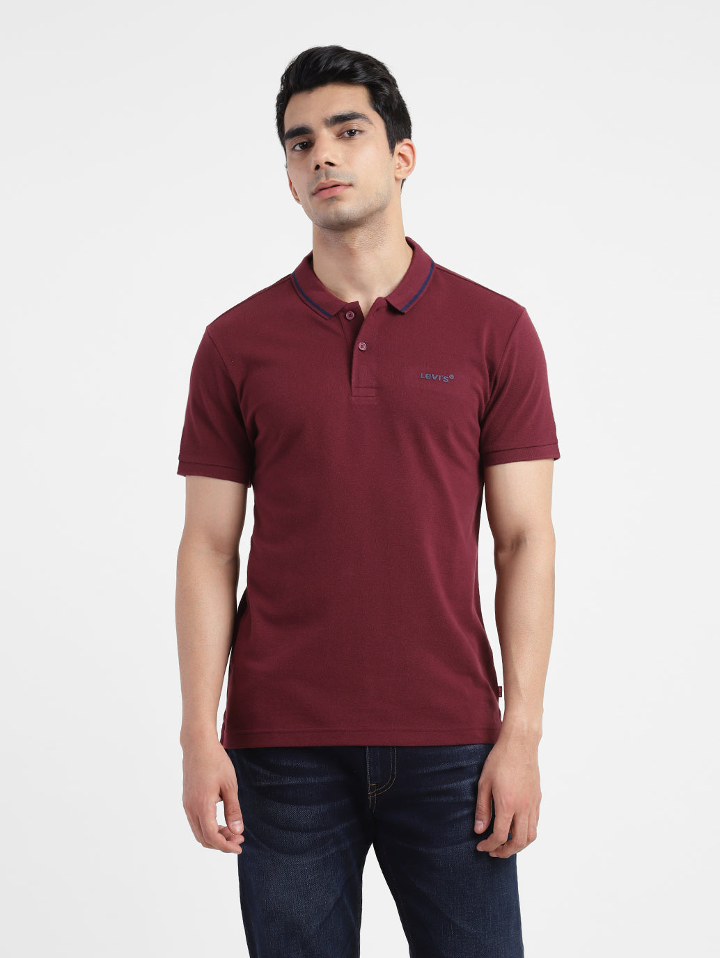 Men's Solid Polo T-shirt