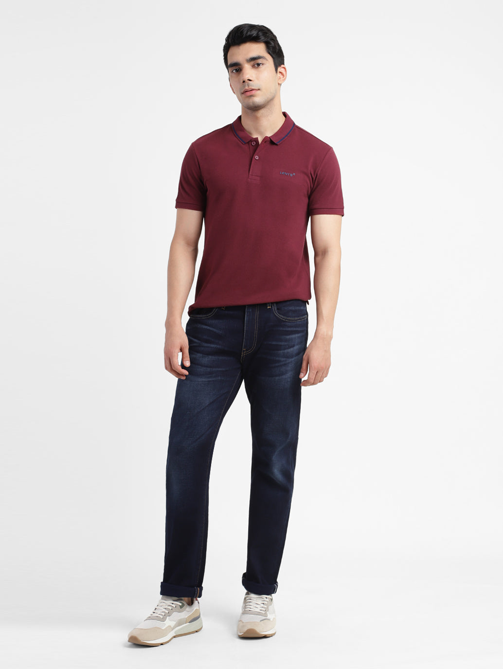 Men's Solid Polo T-shirt