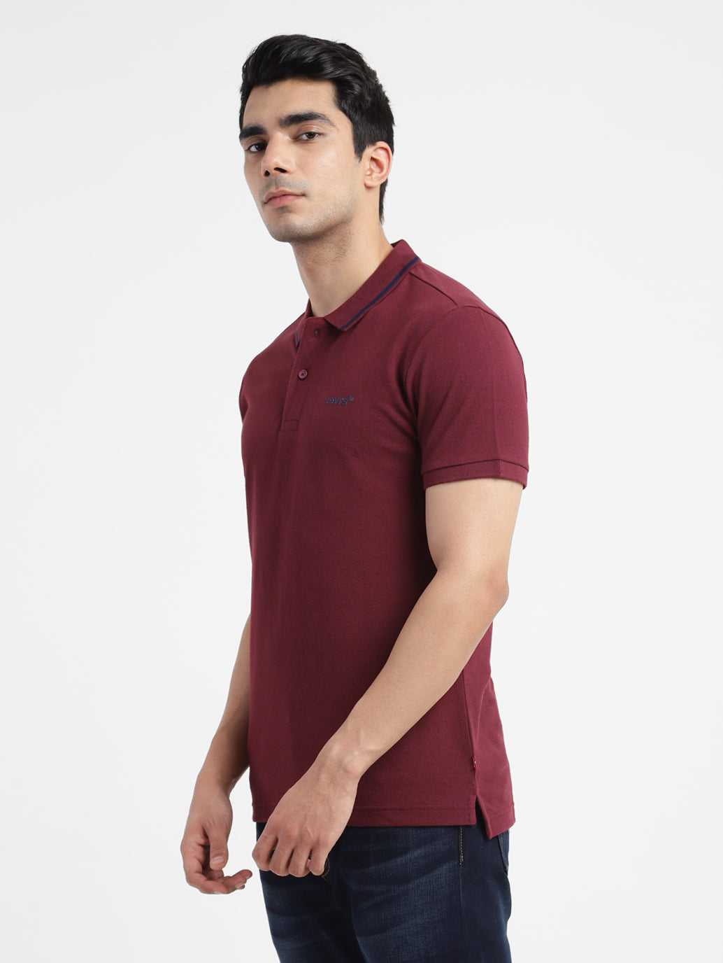 Men's Solid Polo T-shirt