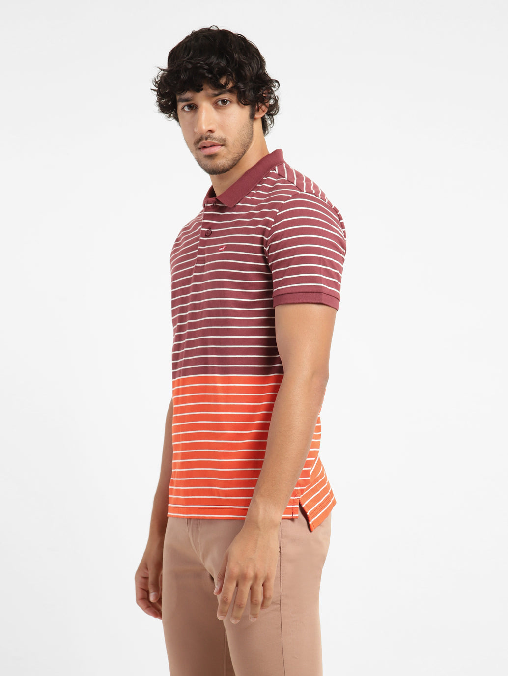 Men's Striped Polo T-shirt - 80846197-beca-4973-87b2-8e000e9031d8 View
