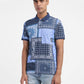 Men's Ethnic Motifs Polo T-shirt Blue - c9ab5e06-a4c7-4165-82d6-ab19c3df6b64 View