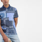 Men's Ethnic Motifs Polo T-shirt Blue - f99f82d6-c564-483e-8a51-a7357c8be5cb View