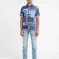 Men's Ethnic Motifs Polo T-shirt Blue - e25e63a0-ddd3-405f-8c93-eb6152d1e0d5 View