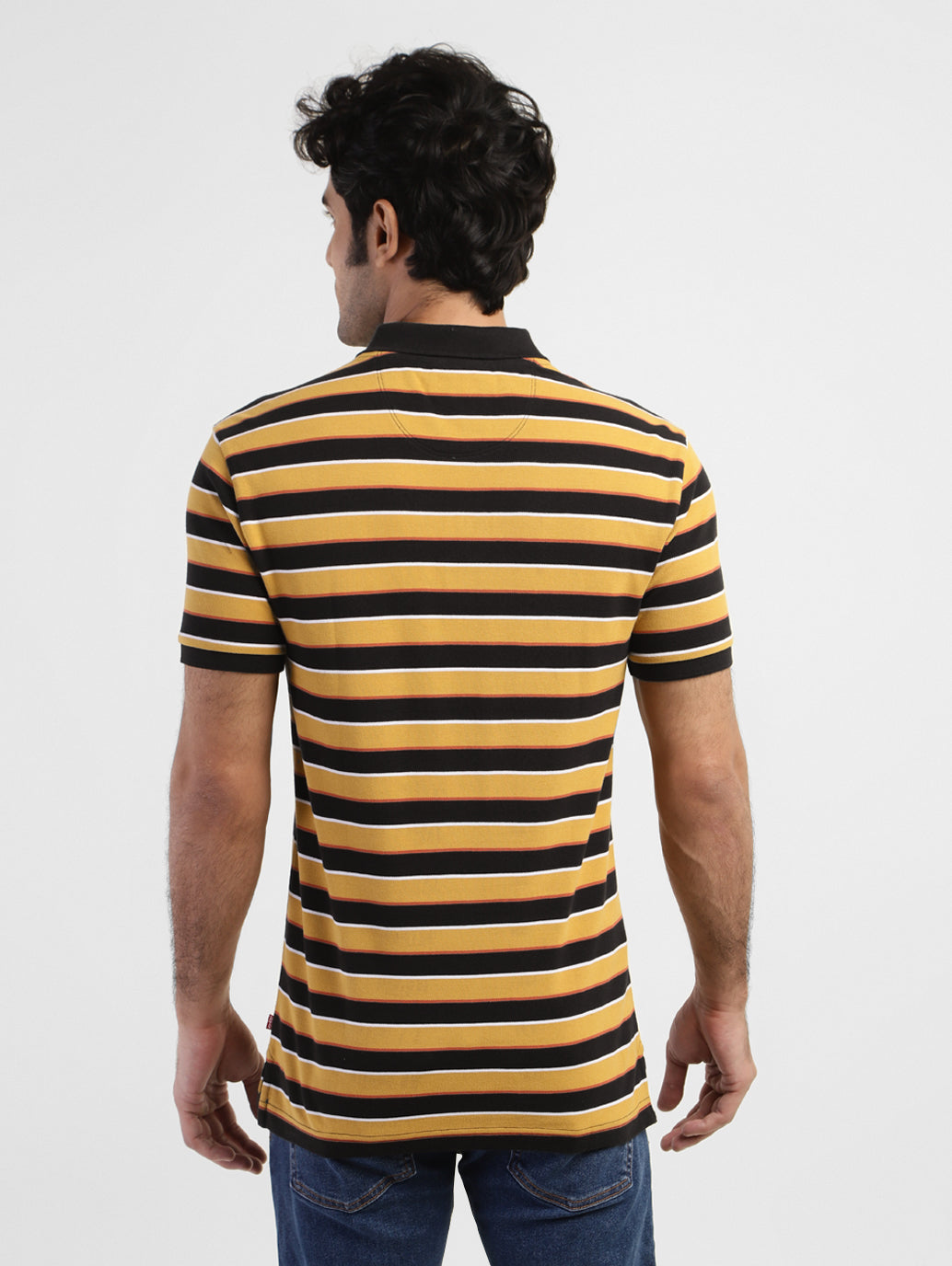 Men's Striped Polo T-shirt