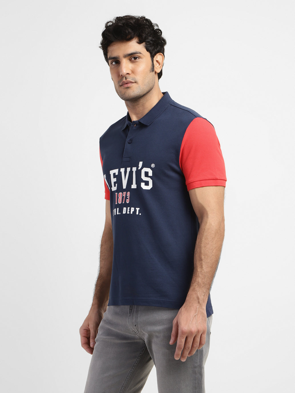 Shirt Sleeve Pull Love Polo Shirts Semi-Spread Collar Polo Long