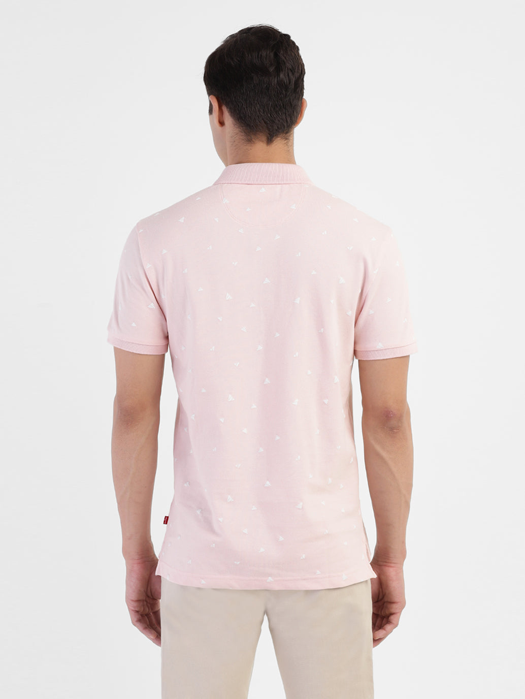 Men's Geometric Print Polo T-shirt