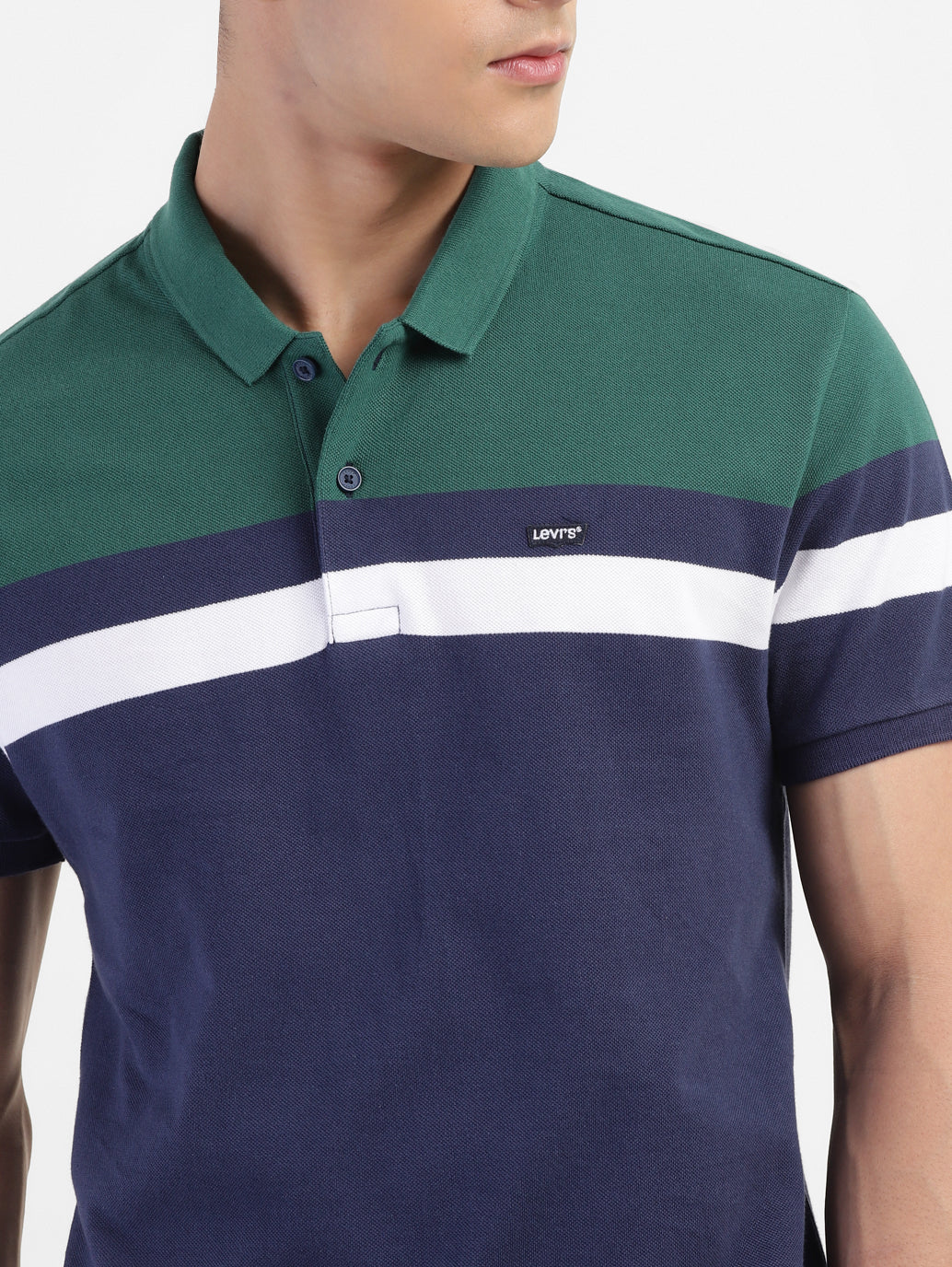 Men's Colorblock Polo T-shirt