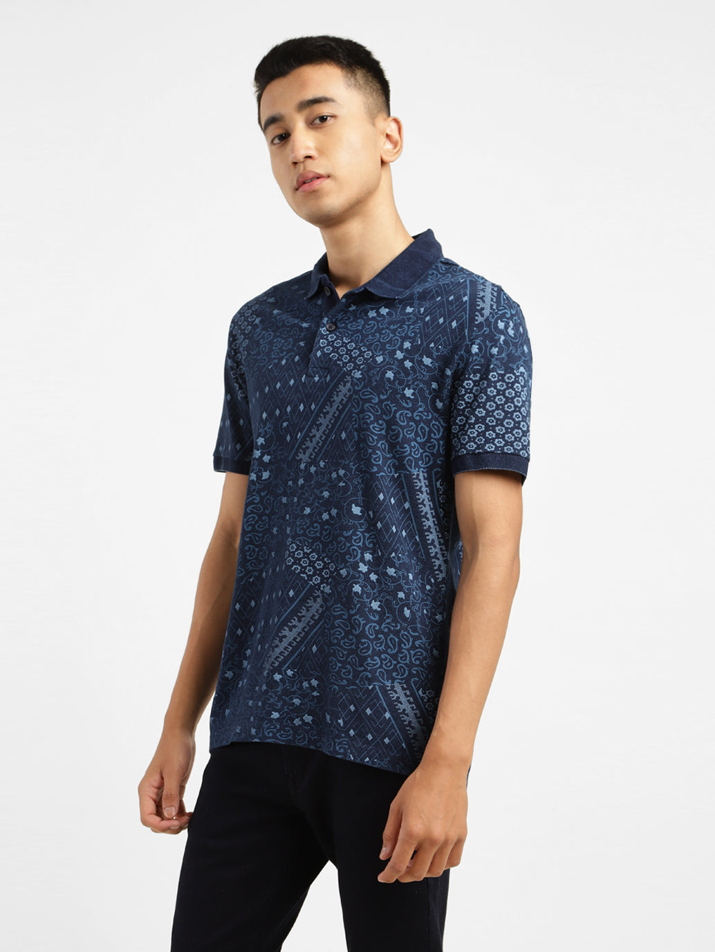 Men's Abstract Polo T-shirt