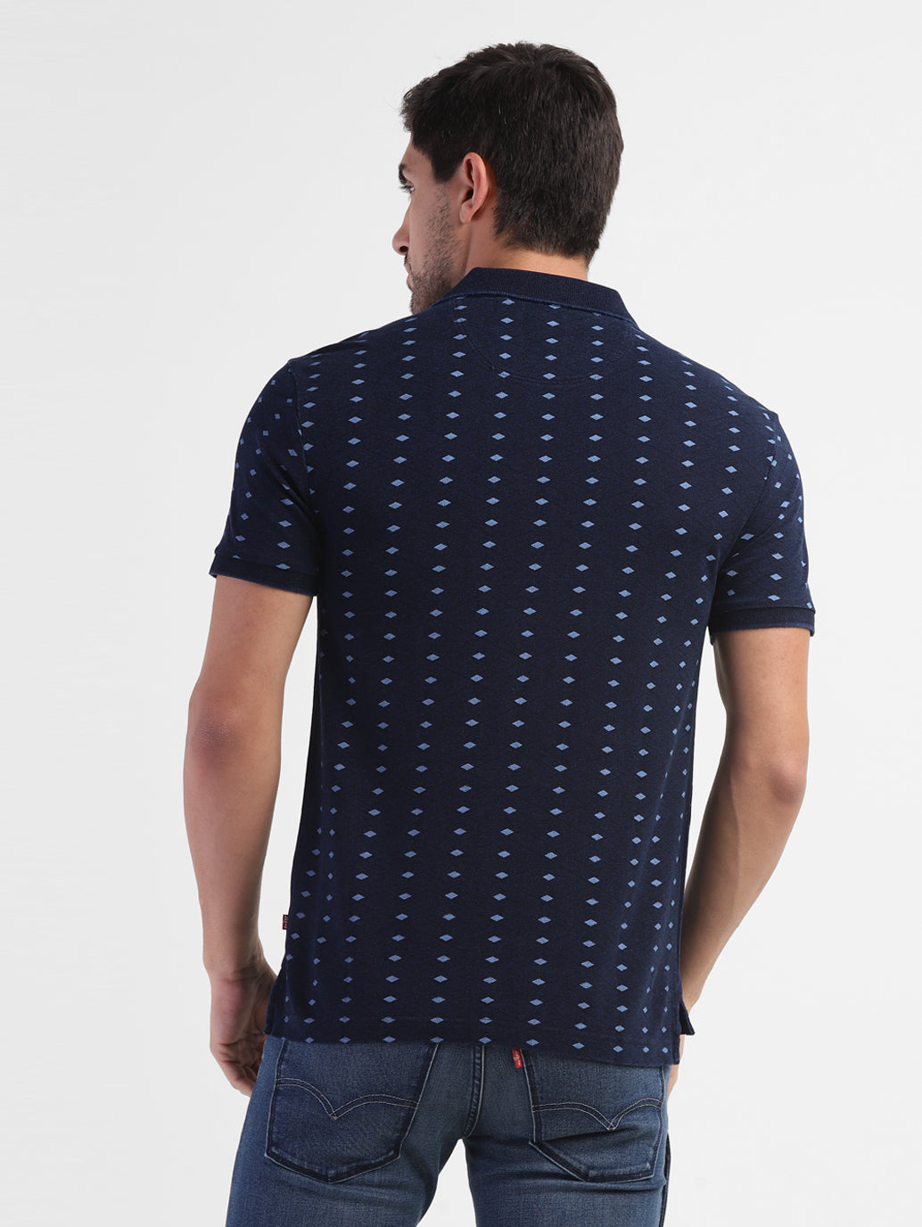 Men's Geometric Polo T-shirt