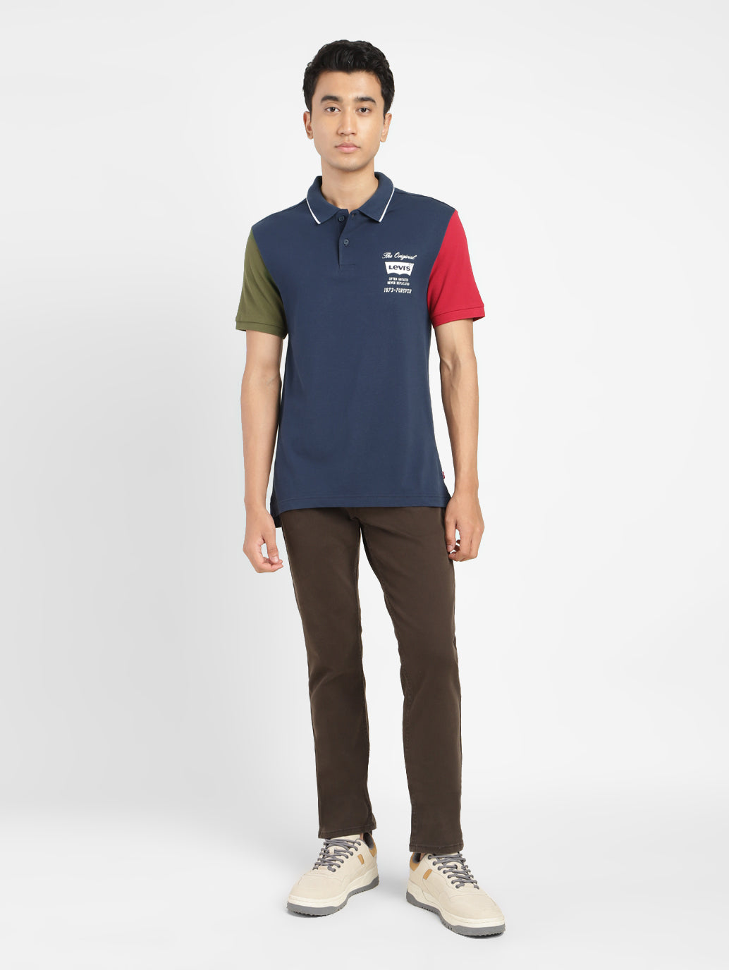 Men's Colorblock Polo T-shirt