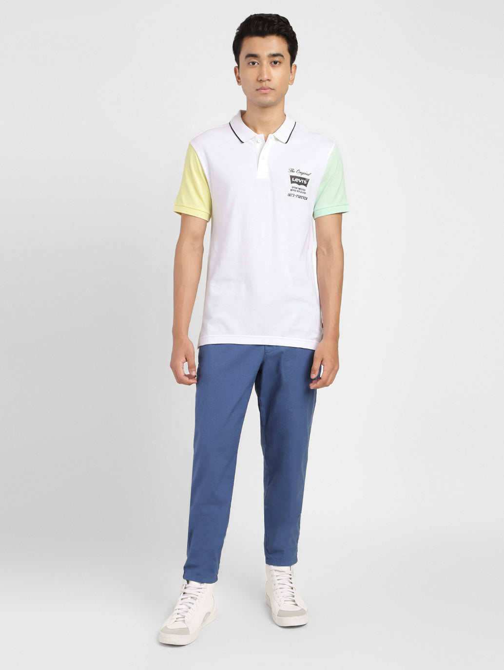 Men's Colorblock Polo T-shirt