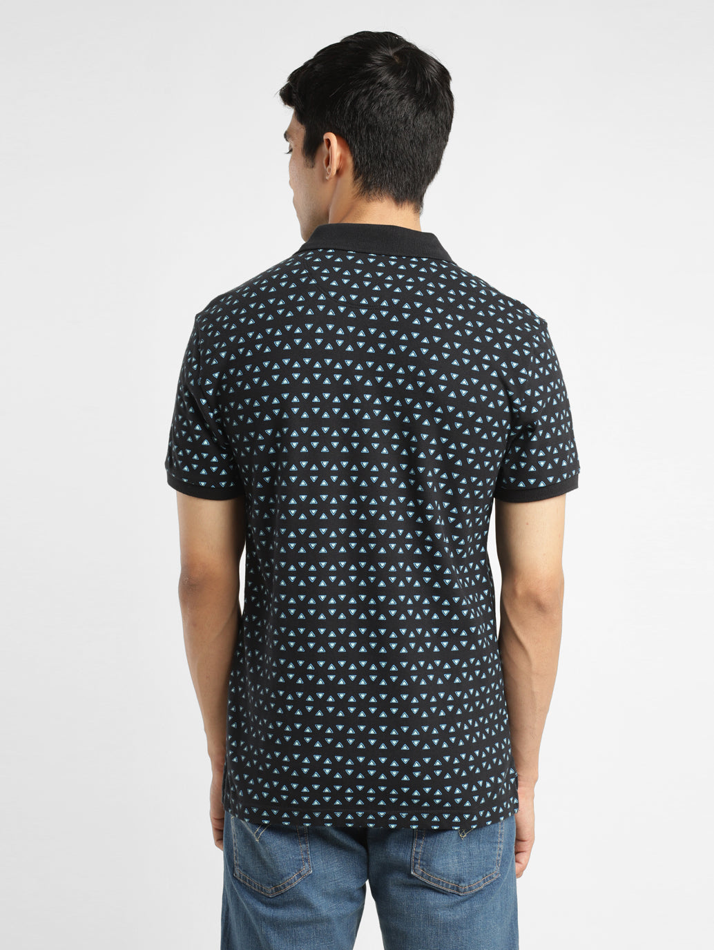 Men's Geometric Polo T-shirt