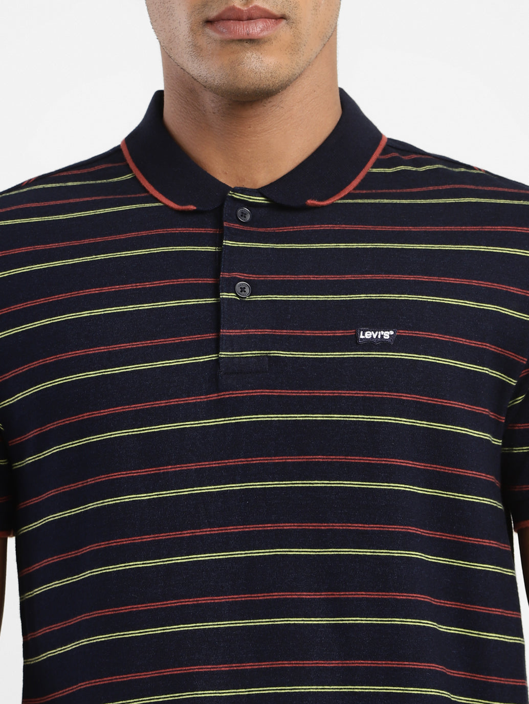 Men's Striped Polo T-shirt