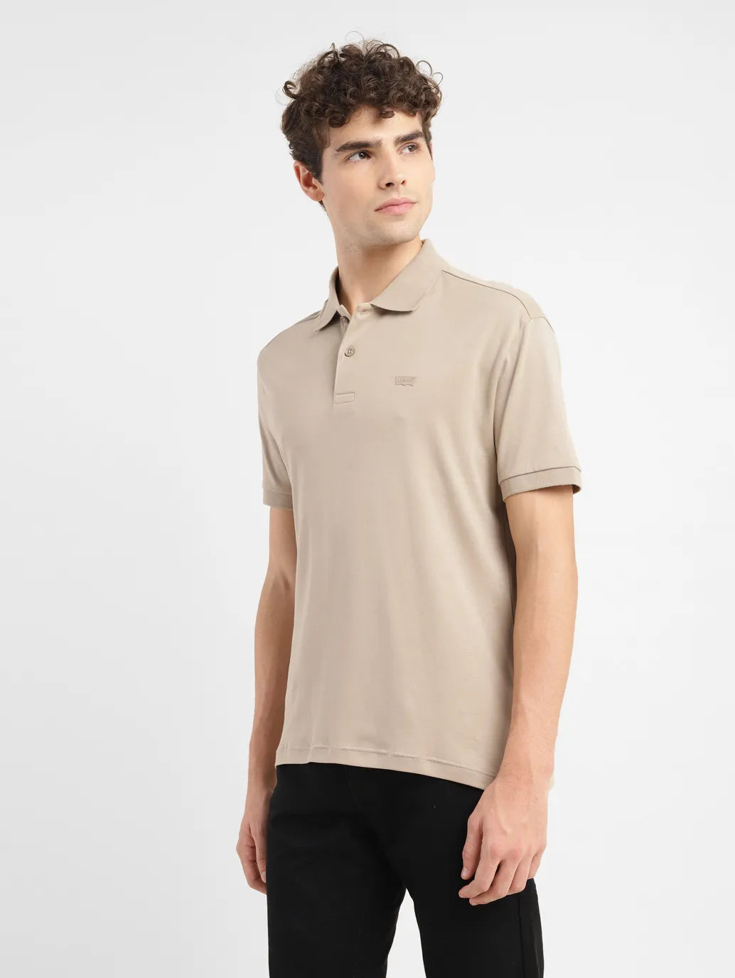 Men's Solid Slim Fit Polo T-shirt