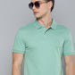 Men's Solid Slim Fit Polo T-shirt