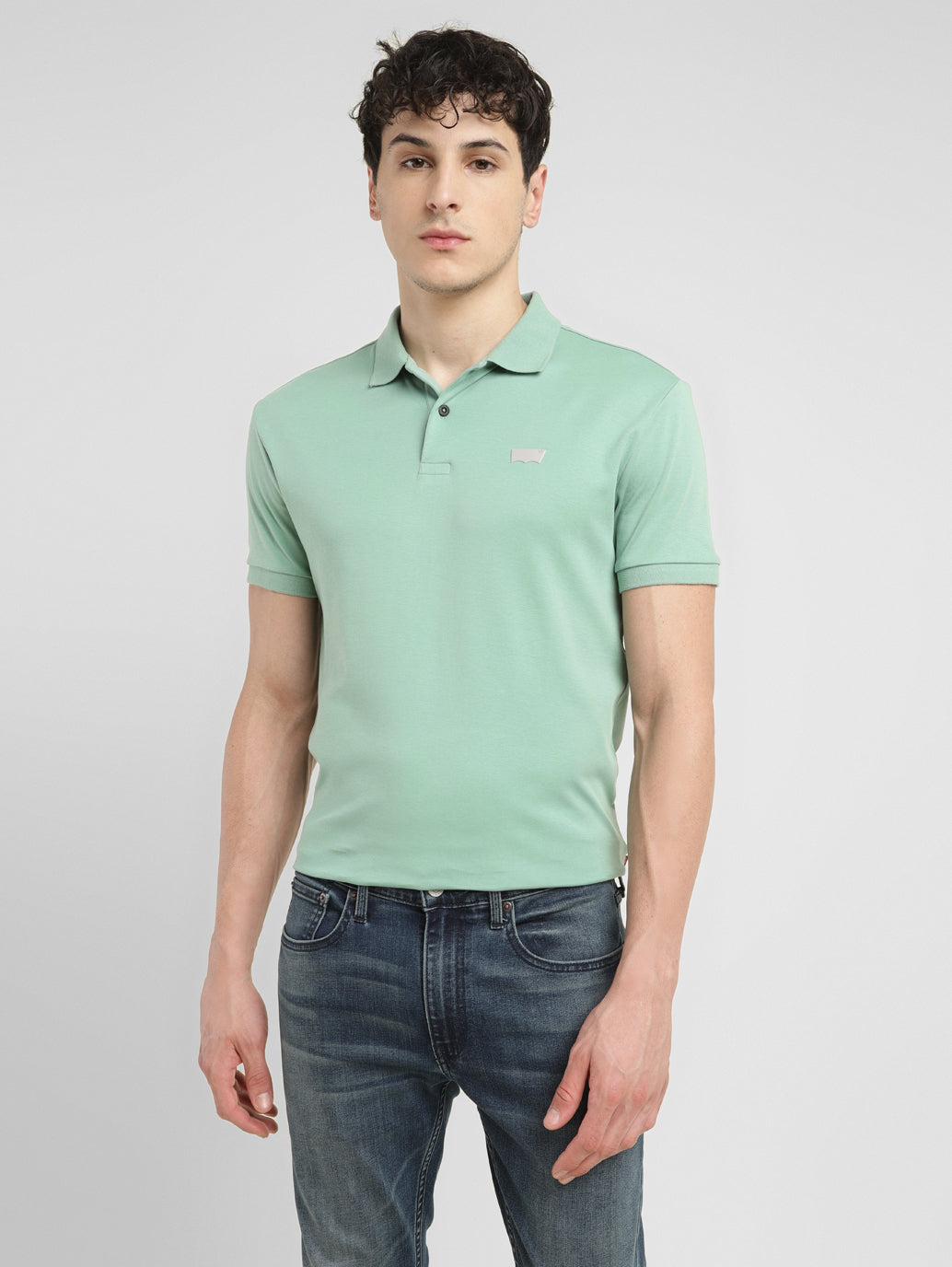 Men's Solid Slim Fit Polo T-shirt