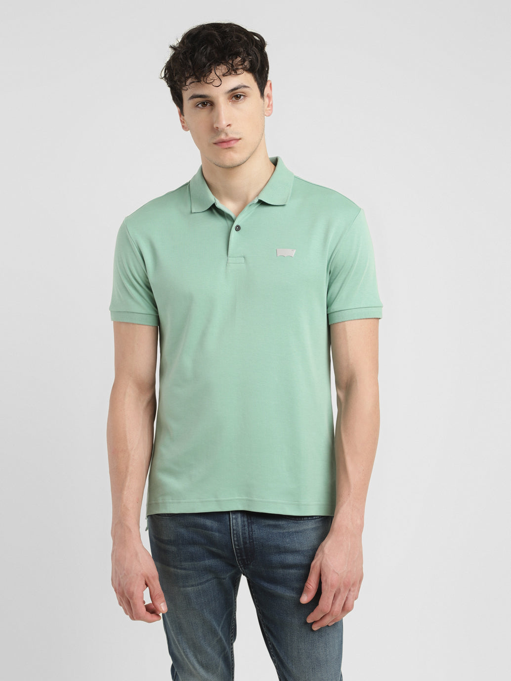 Men's Solid Slim Fit Polo T-shirt