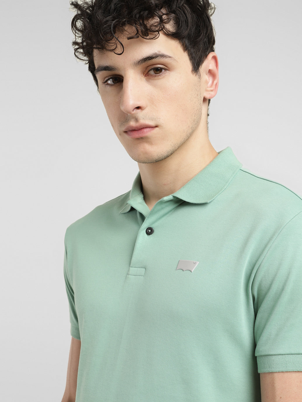 Men's Solid Slim Fit Polo T-shirt