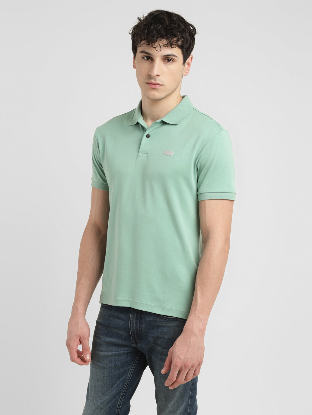 Men's Solid Slim Fit Polo T-shirt