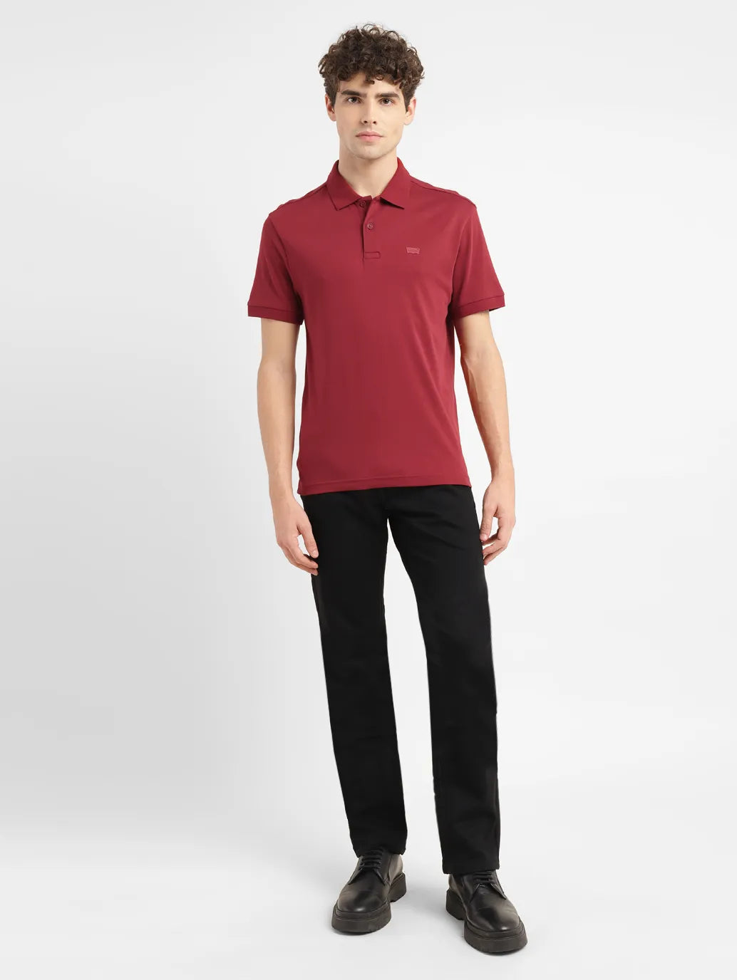 Men's Solid Slim Fit Polo T-shirt