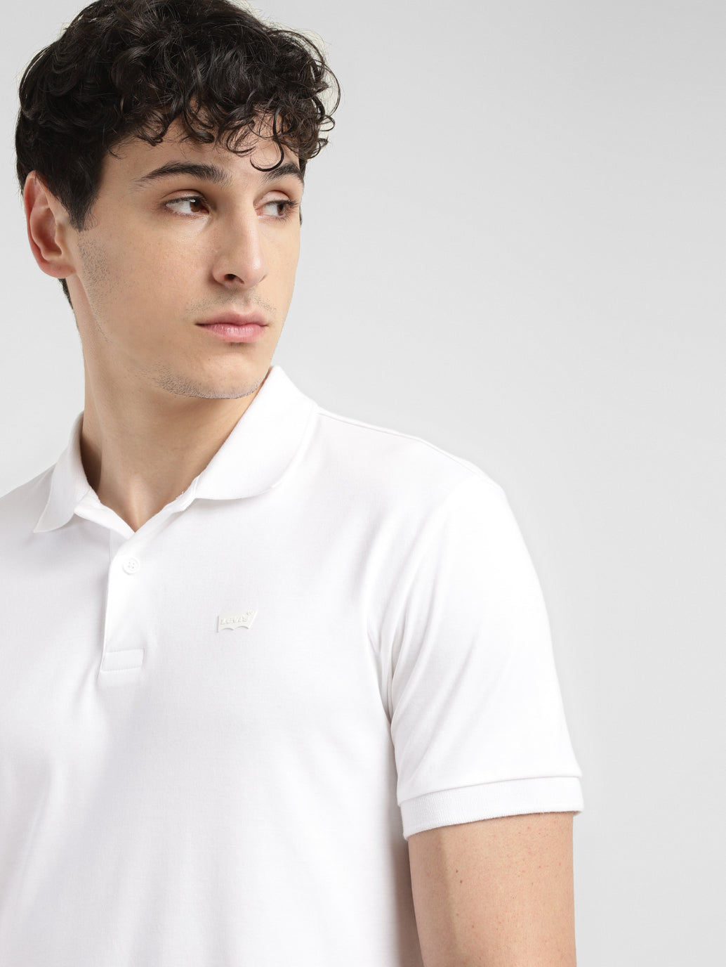 Men's Solid Slim Fit Polo T-shirt