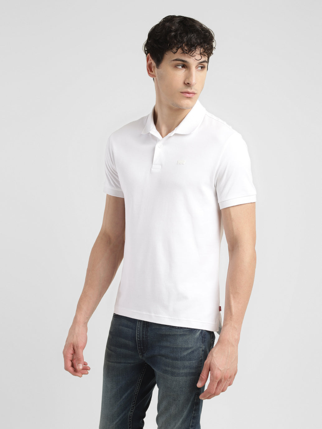 Men's Solid Slim Fit Polo T-shirt