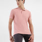 Men's Textured Slim Fit Polo T-Shirt