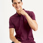 Men's Solid Slim Fit Polo T-Shirt - dcc432b2-e41f-4fbe-9bfe-08b04f037345 View
