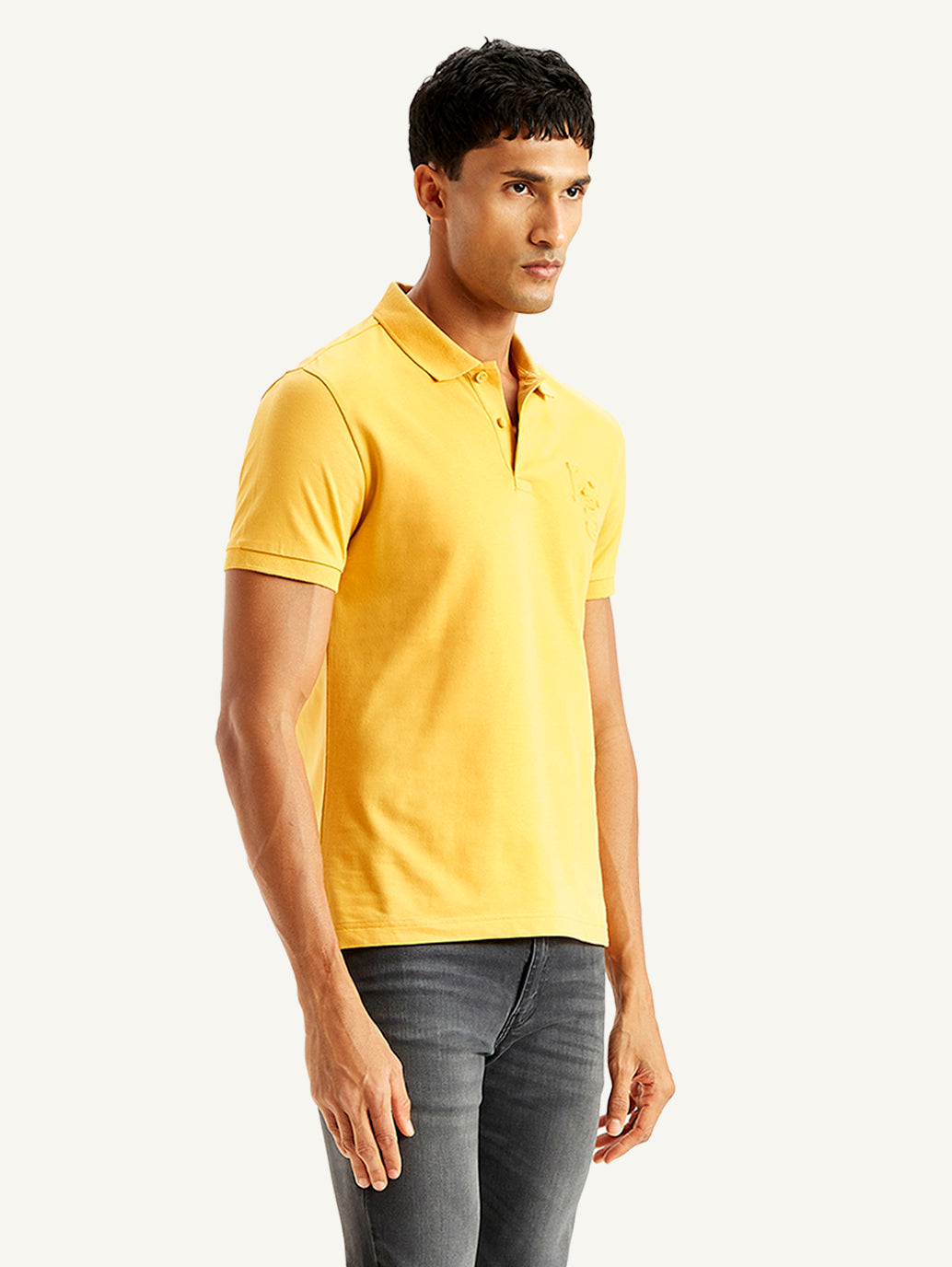 Men's Solid Slim Fit Polo T-shirt