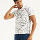 Men's All Over Print Slim Fit Polo T-Shirt