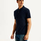 Men's Pin Stripes Slim Fit Polo T-Shirt - Side View