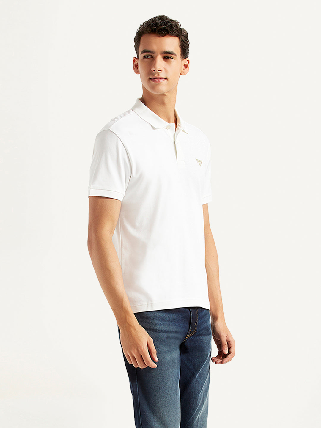 Men's Solid Slim Fit Polo T-shirt