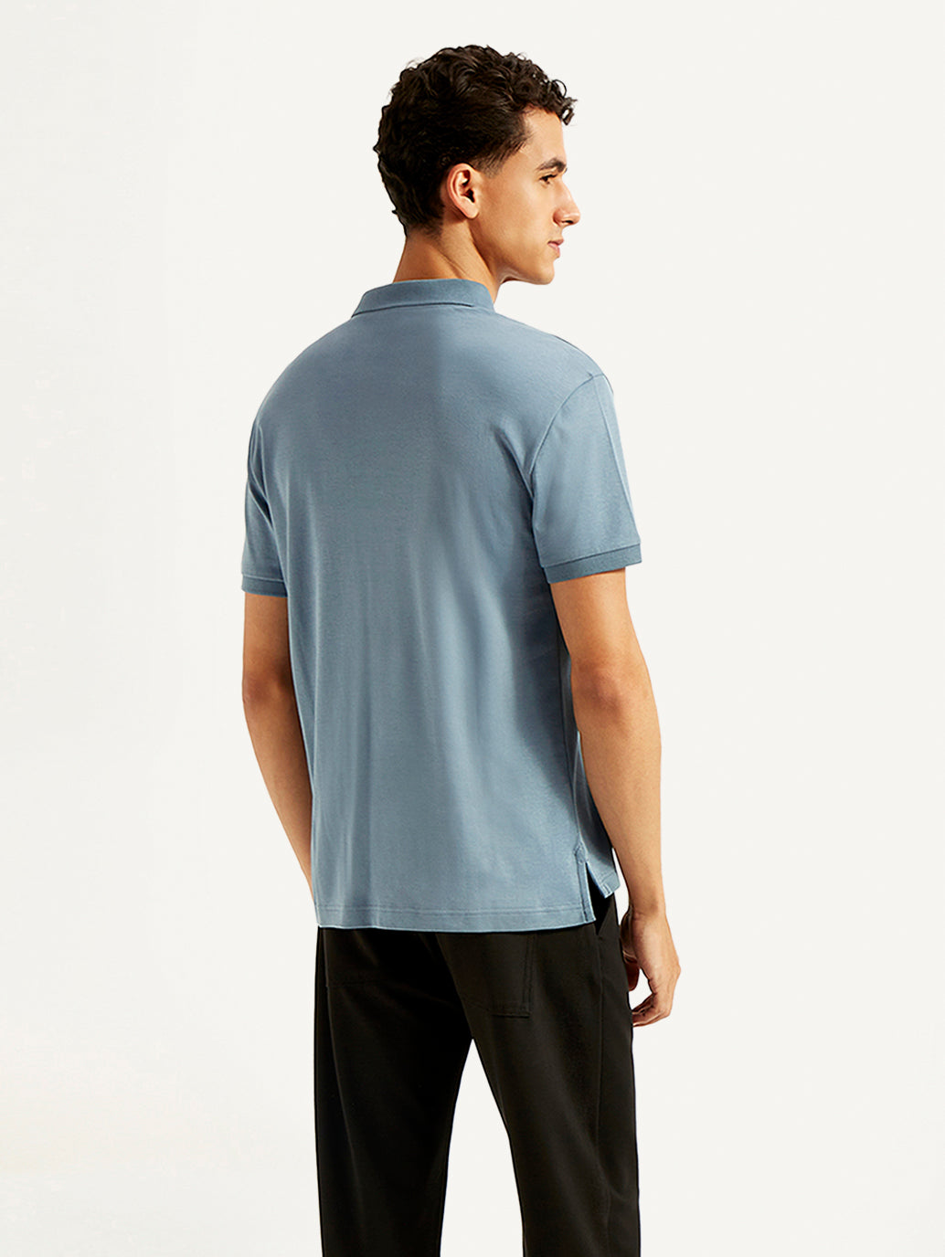 Men's Solid Slim Fit Polo T-shirt