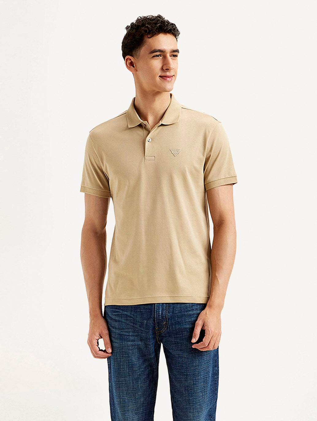 Men's Solid Slim Fit Polo T-shirt