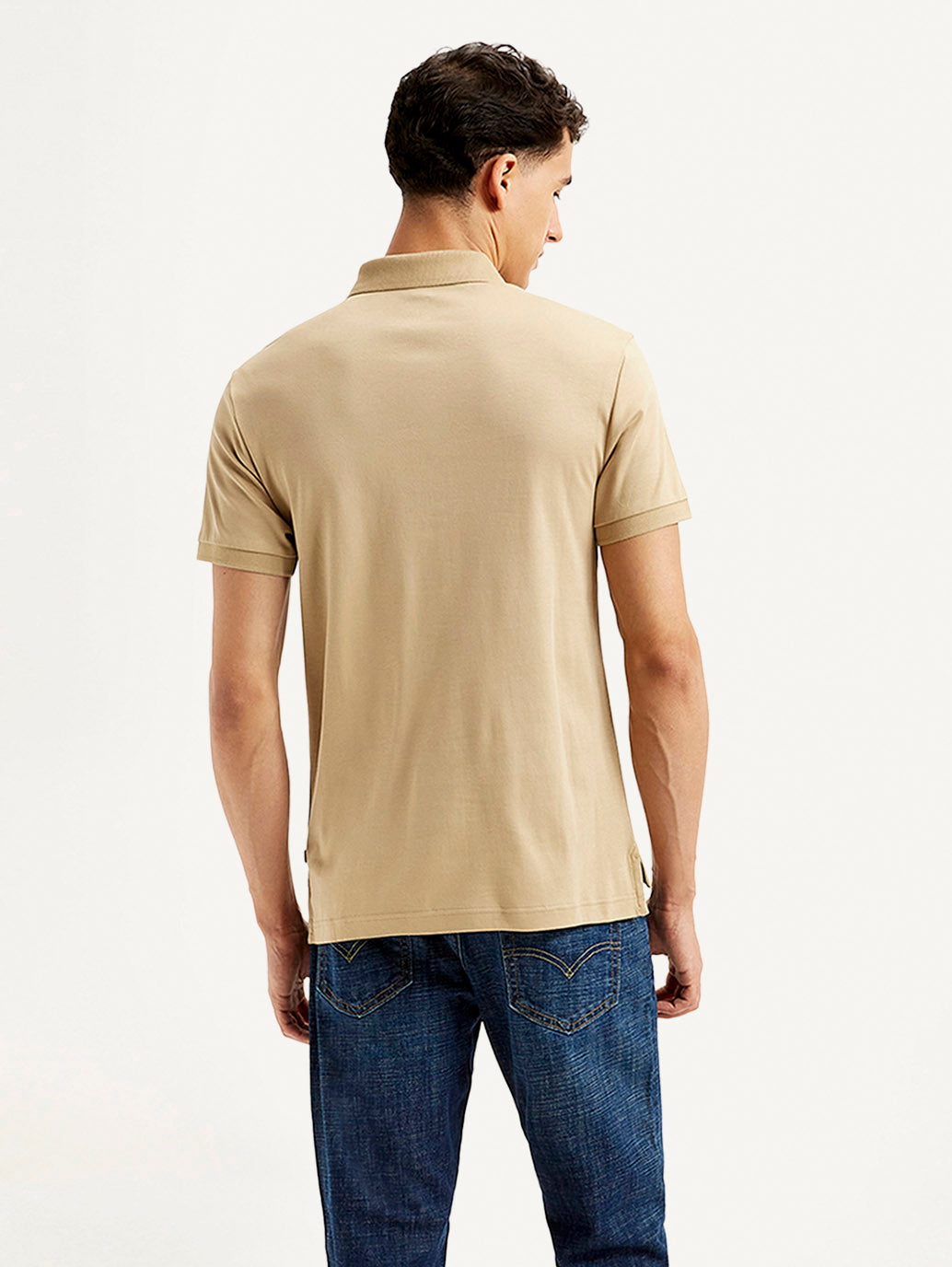 Men's Solid Slim Fit Polo T-shirt