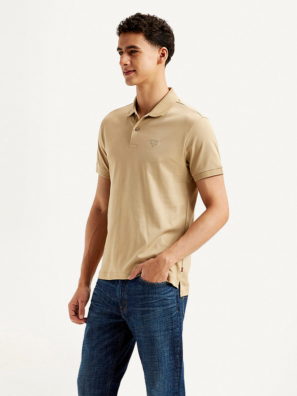 Men's Solid Slim Fit Polo T-shirt