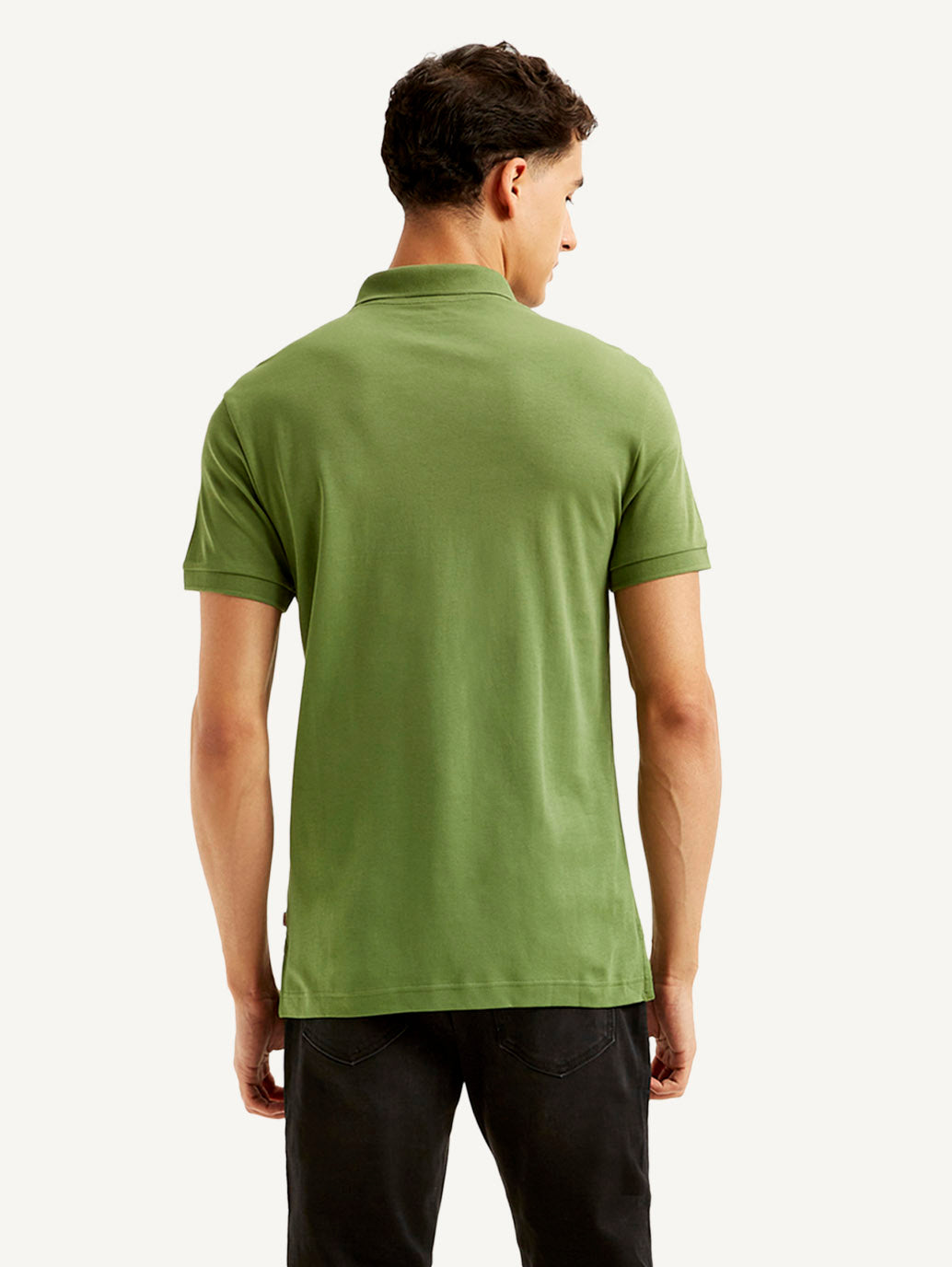 Men's Solid Slim Fit Polo T-shirt