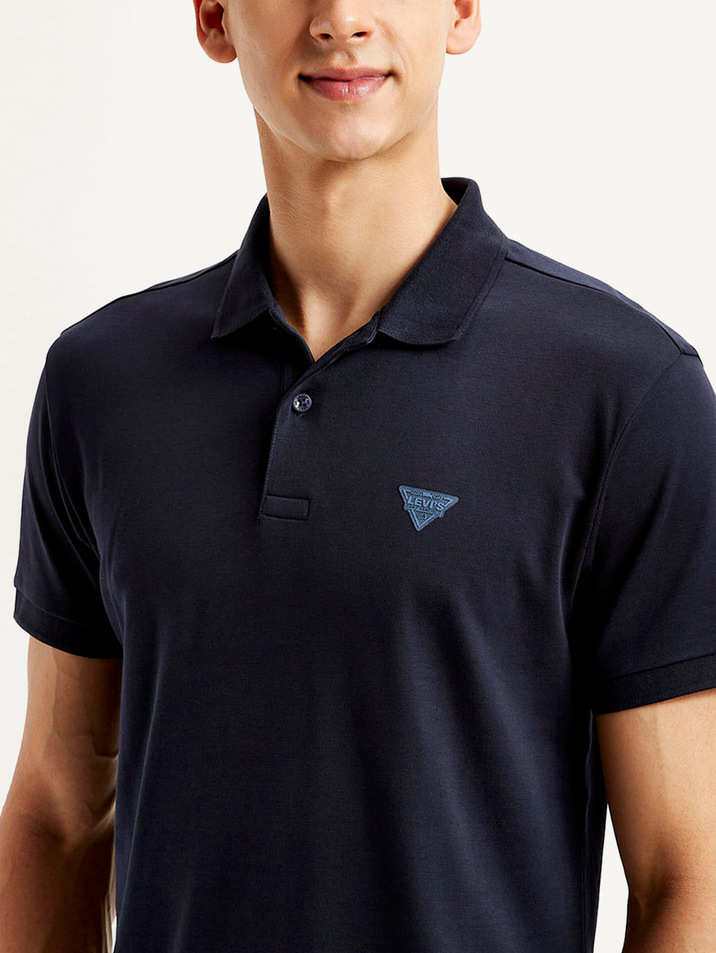 Men's Solid Slim Fit Polo T-shirt