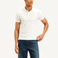Men's Solid Slim Fit Polo T-shirt - Front View