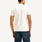 Men's Solid Slim Fit Polo T-shirt - Back View