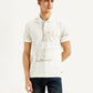 Men's Ethnic Motifs Slim Fit Polo T-shirt - Front View