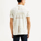 Men's Ethnic Motifs Slim Fit Polo T-shirt - Back View