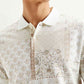 Men's Ethnic Motifs Slim Fit Polo T-shirt - Detail View