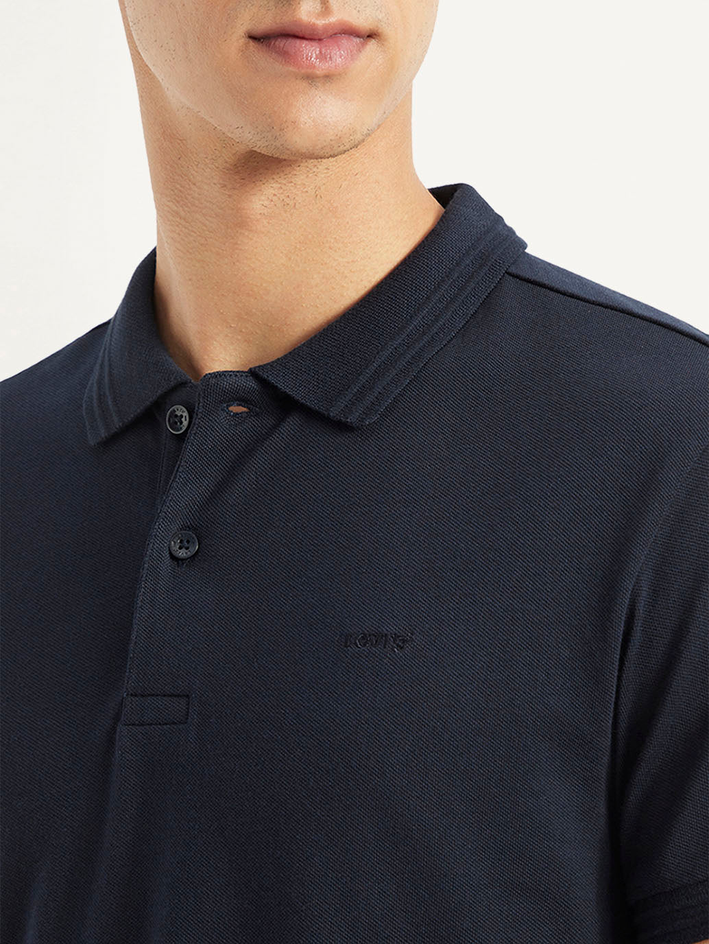 Men's Solid Slim Fit Polo T-shirt - 76dfbedd-18bc-407c-9e2b-d1d2de47cbbc View