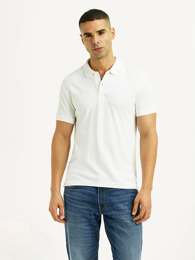 Men's Solid Slim Fit Polo T-shirt