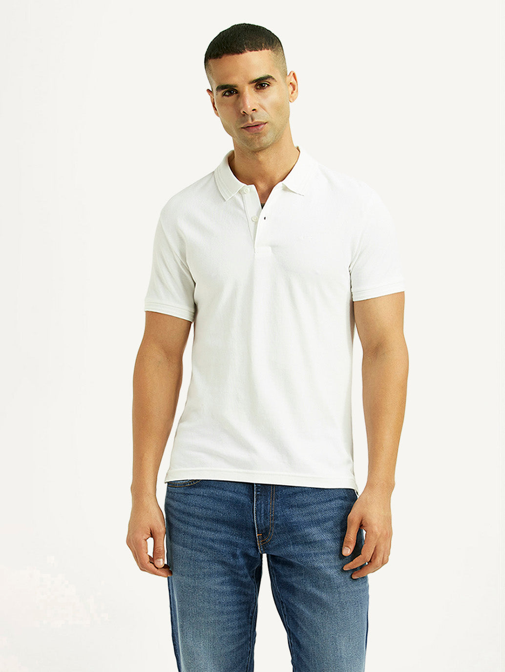 Men's Solid Slim Fit Polo T-shirt - 93441a91-e479-4686-8ea4-7dedb58a402a View