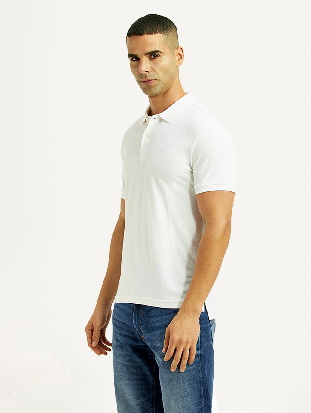 Men's Solid Slim Fit Polo T-shirt - 821c2372-99d2-4463-814d-0047fb68164f View