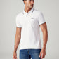 Men's Solid Slim Fit Polo T-Shirt - Front View